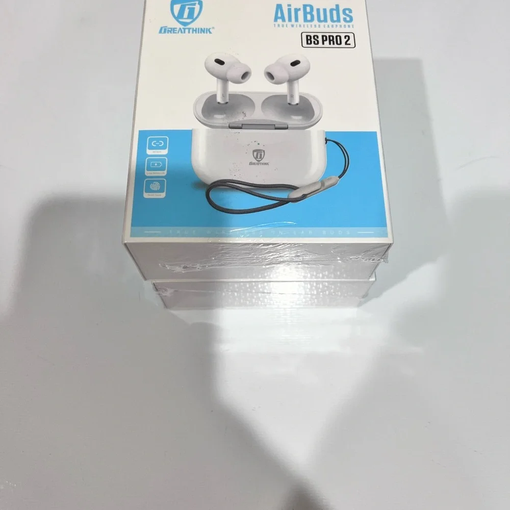 Sleek White Wireless Earbuds with Case